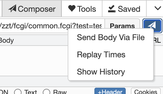 右键点击发送按钮